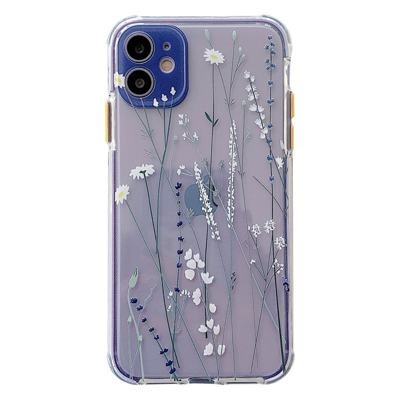 Kompatibel mit, Idyllischen Kleine Blume Soft Shell Transparent Handy Fall