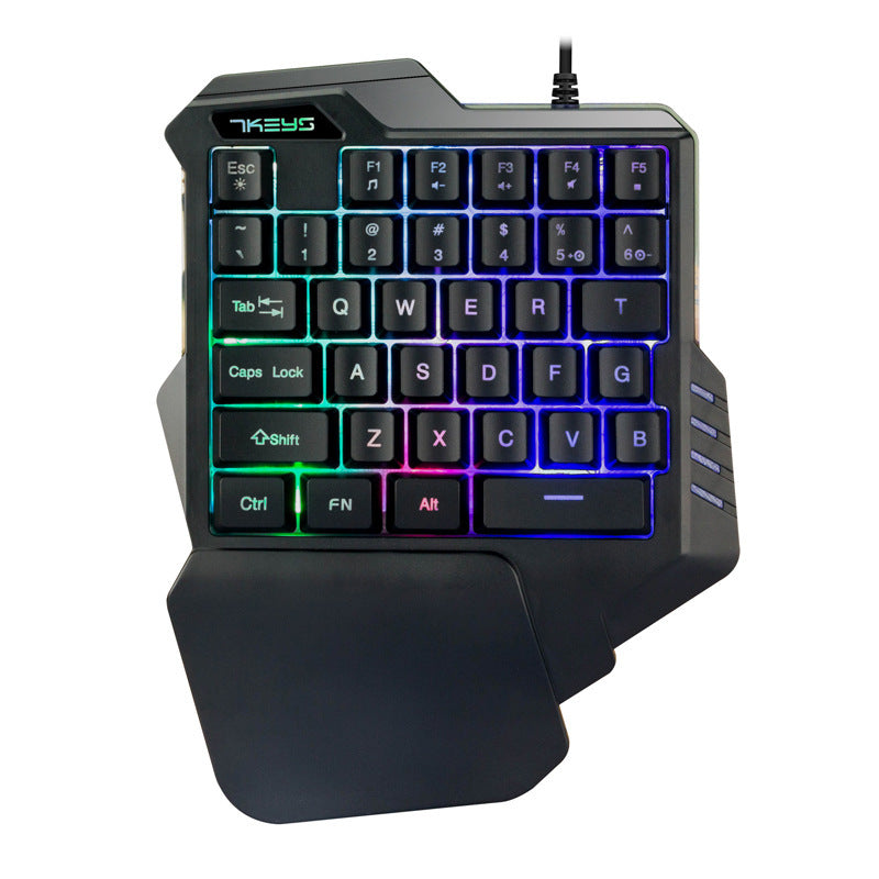 Einhand Mechanische Gaming Tastatur RGB