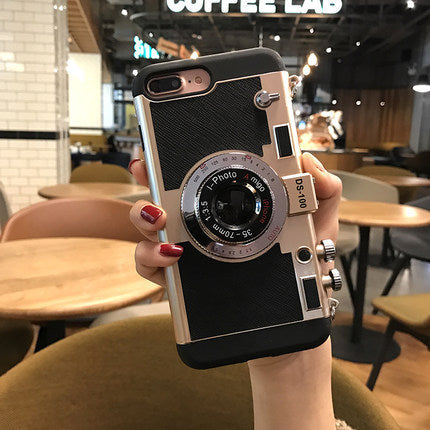 Compatible with Apple, 3D Retro Camera Style iPhone Case