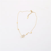 Shell Butterfly Necklace Ins Cold Style 18K Gold