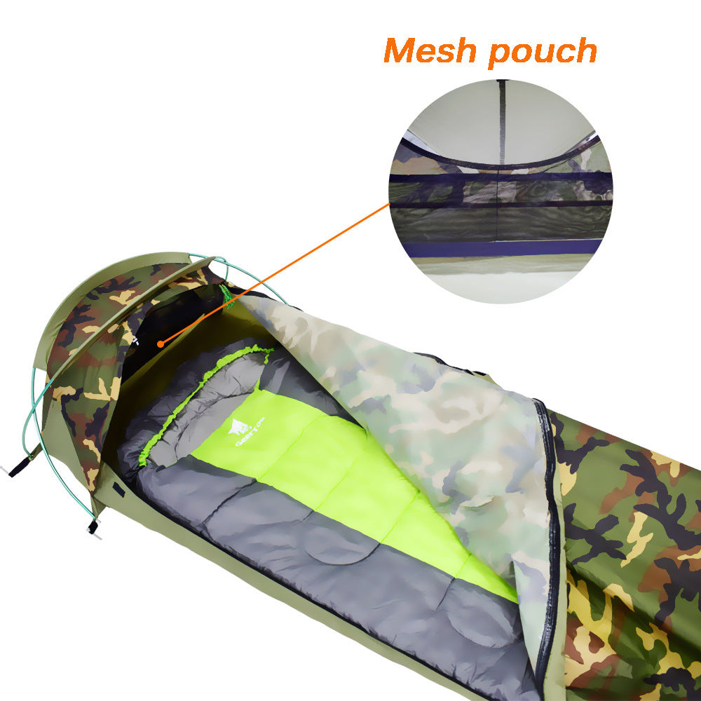 Lightweight and Windproof Bivy Tent with Waterproof Coating