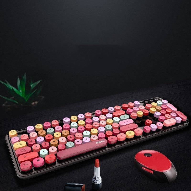 color lipstick girl punk keyboard