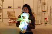 Kreatives Leuchten LED Teddybär Kuscheltiere Buntes leuchtendes für Kinder Kissen