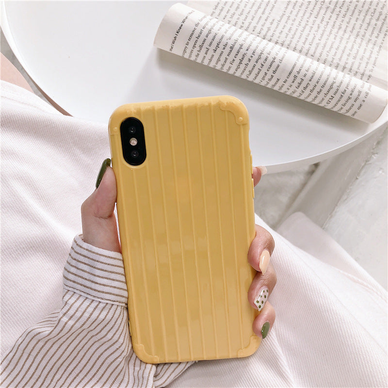 Solid color tpu suitcase phone case