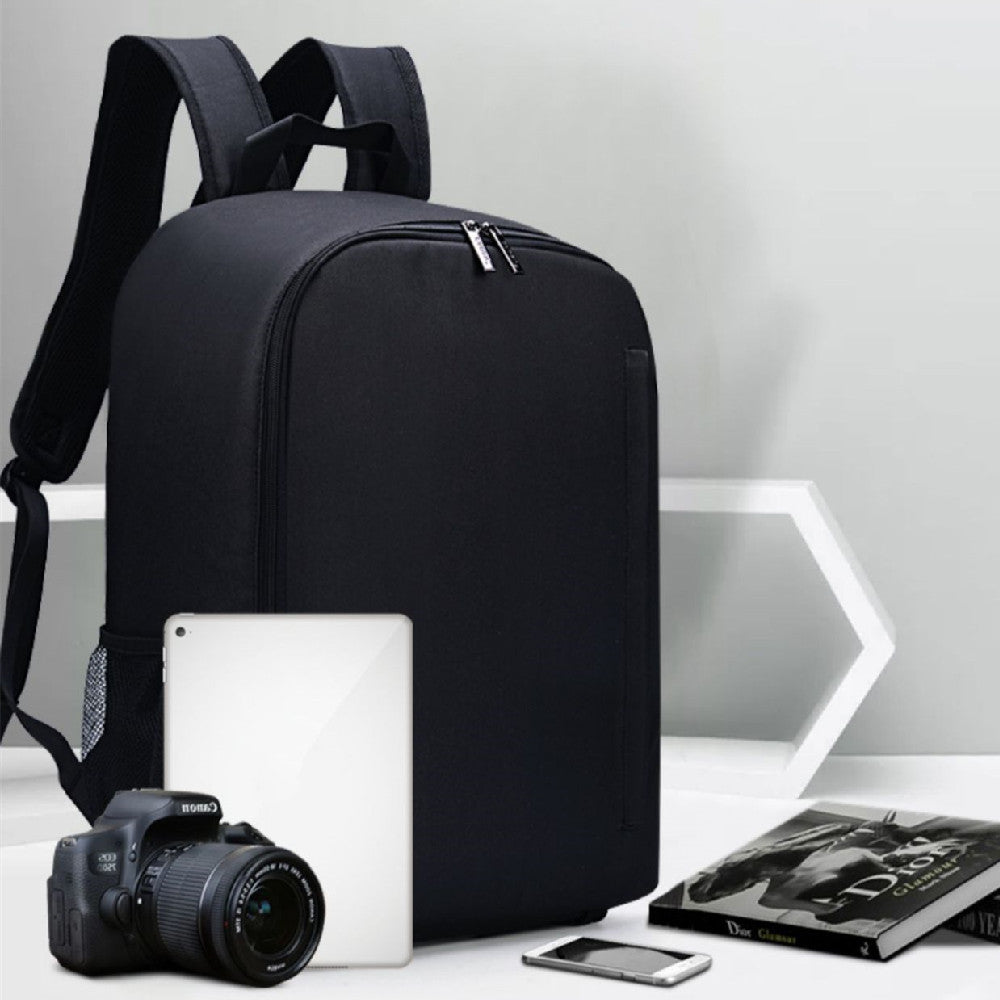 Casual DSLR camera bag. Solid color nylon camera bag