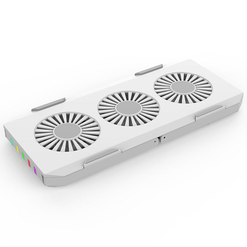 Portable Storage Three-core Fan Cooling Base