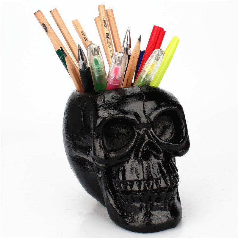 Beauty Tool Storage Tube with Skull 