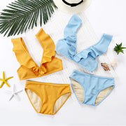 Zweiteiliges Bikini-Set mit V-Ausschnitt