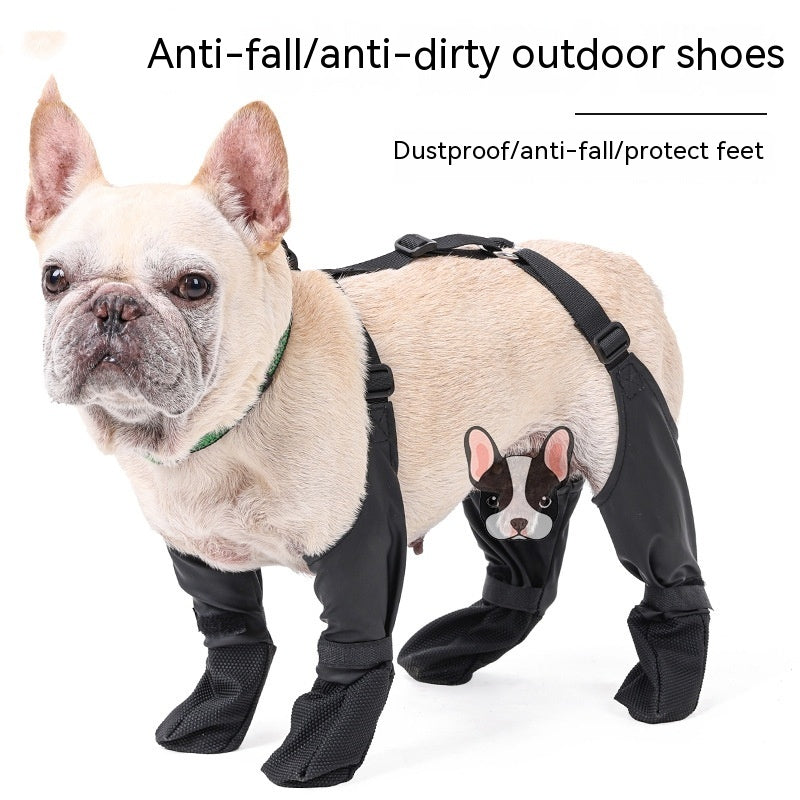 Waterproof Dog Shoes, Adjustable Dog Boots, Breathable