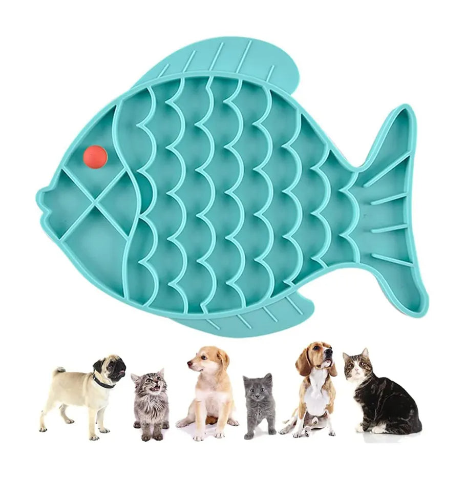 Silicone Lick Mat for Dogs, Plate for Small and Medium Dogs, Anti-Lick