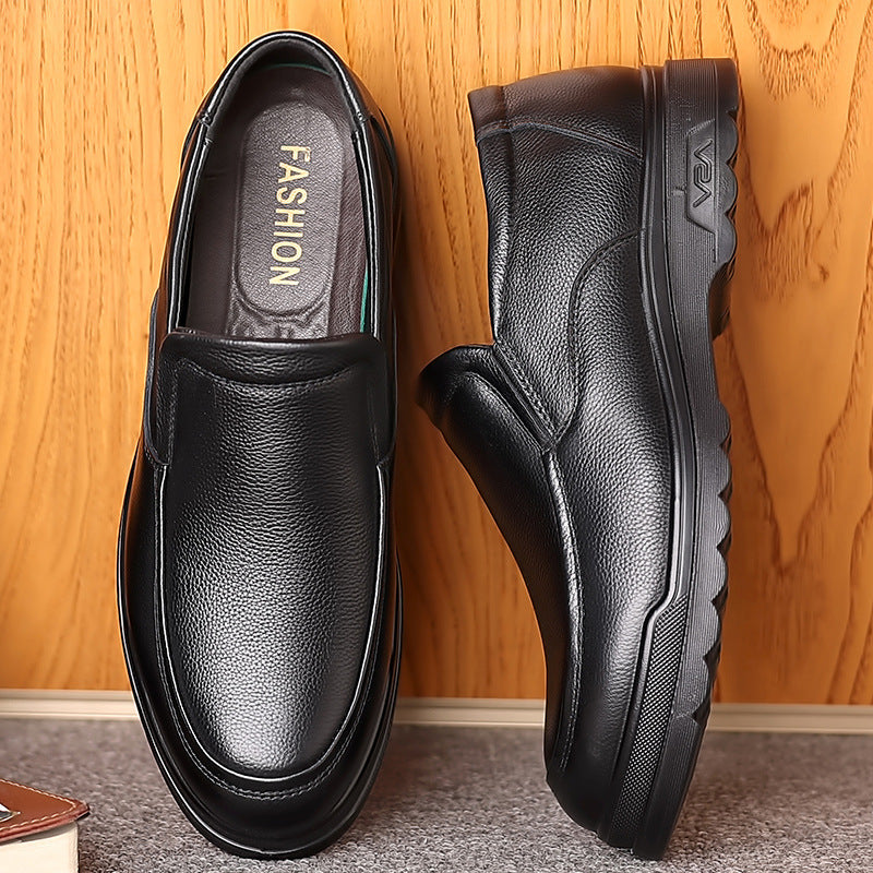 British comfortable soft bottom casual men's genuine leather shoes