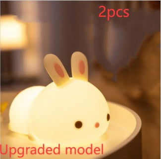 New Year's Gift Rabbit Silicone Lamp Pat Feeding Creative Night Light Children Toy