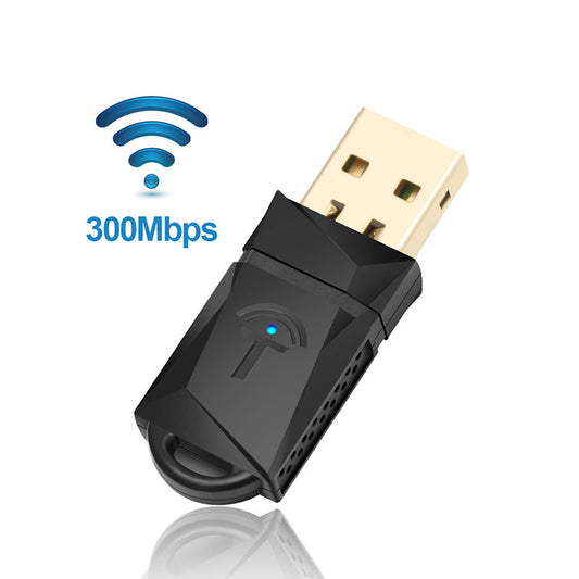 Portable Network Card with 300 Mbps Wireless USB WLAN Adapter