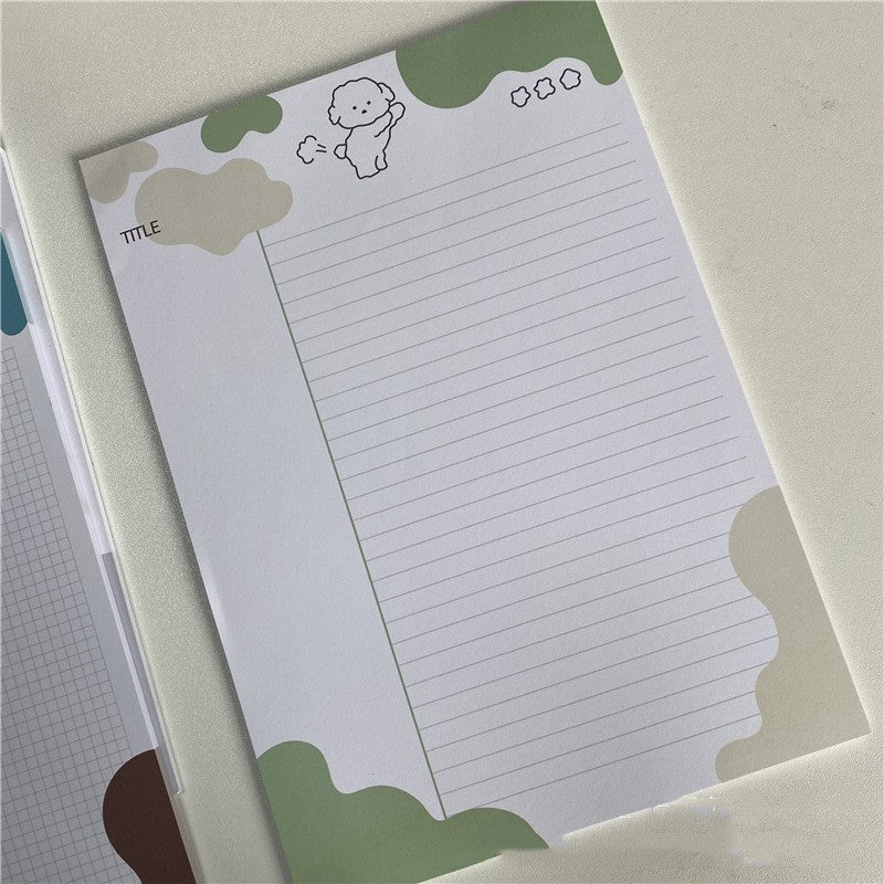 INS Wind Marshmallow Dog Korean PP Puppy B5 Word Sticky Note Paper