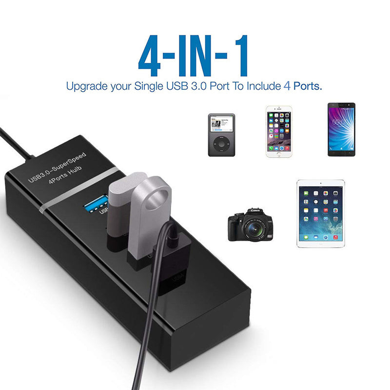 4-in-1-USB-HUB-Splitter-Hochgeschwindigkeitsadapter