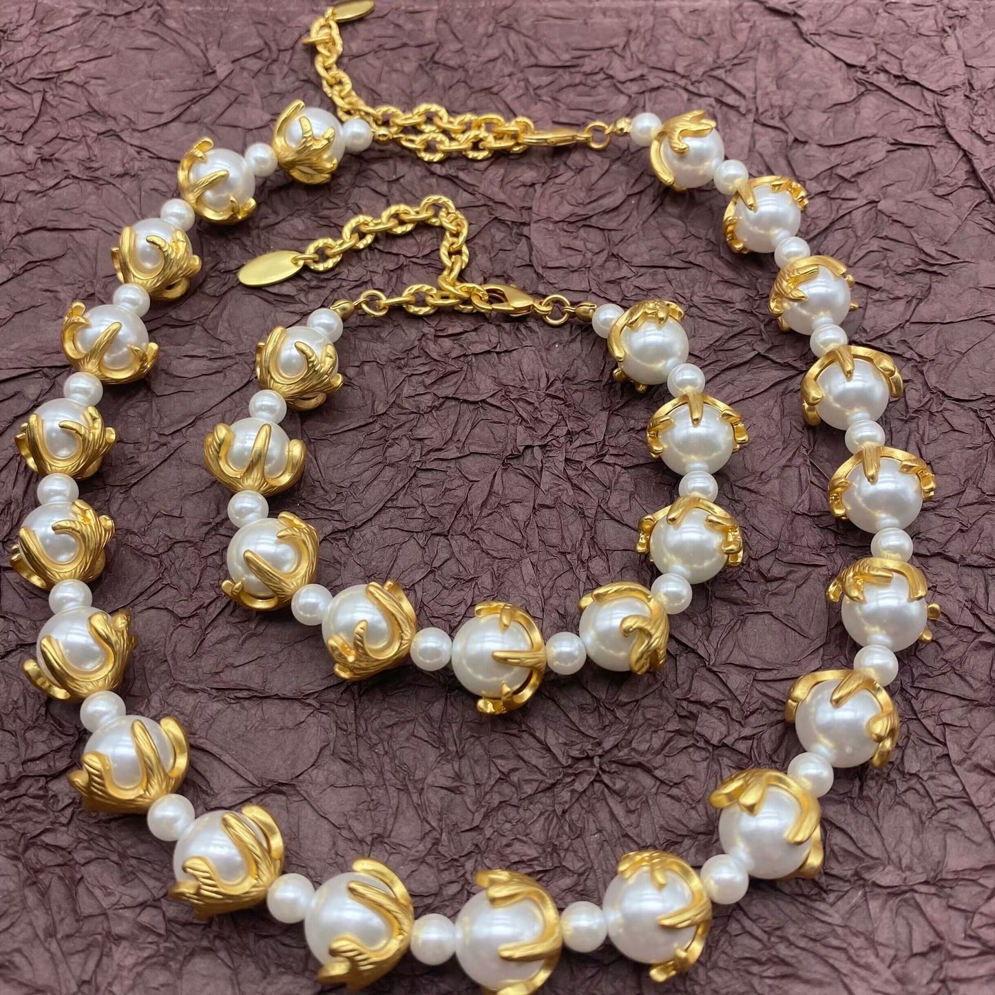 Retro Western Ocean Retro Economical Luxury Baroque Pearl Necklace Bracelet