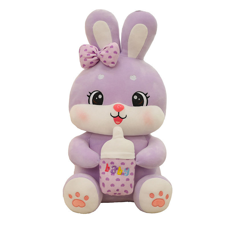 Milk Bottle Rabbit Plush Toy Children's Birthday Gifts