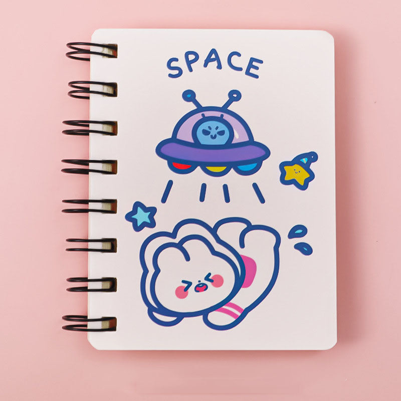 Astronaut Flipped Portable Pocket Flipper Notebook