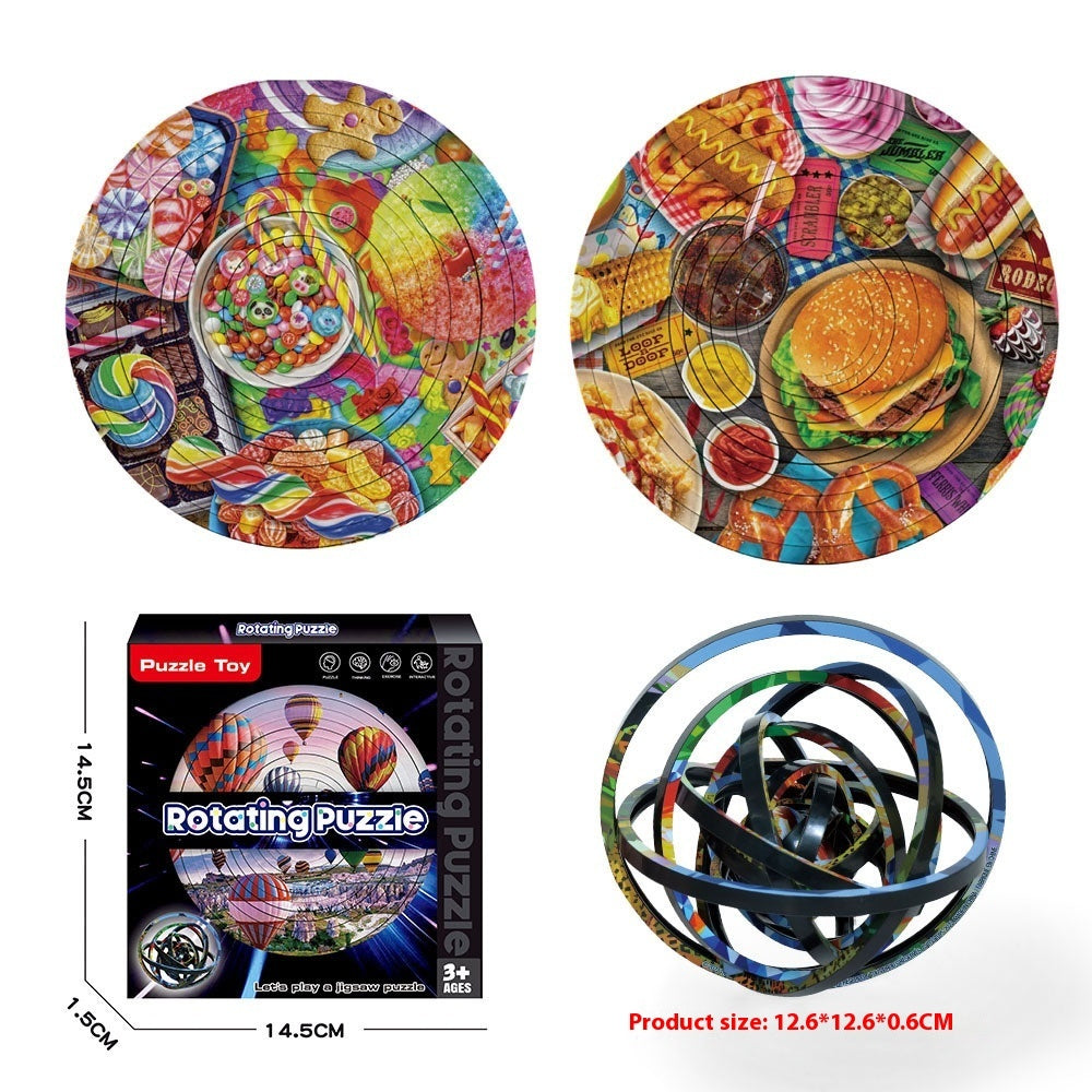 Rotating Puzzle Decompression 3D Educational Toys