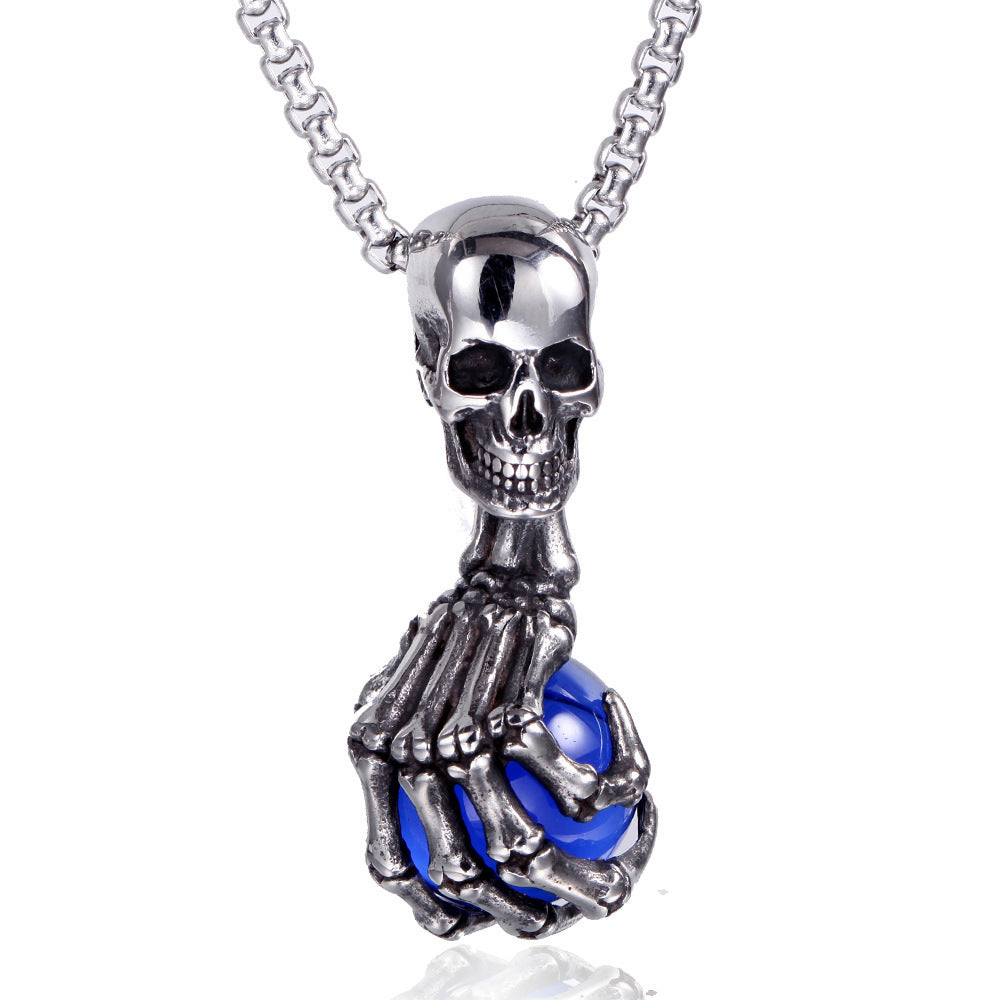 Domineering Rock Stainless Steel Necklace Ornament