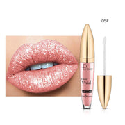 Pudaier Sip Glitter Flip Matt Schimmer Lipgloss Keine Flecken auf der Tasse Diamant Lippenstift