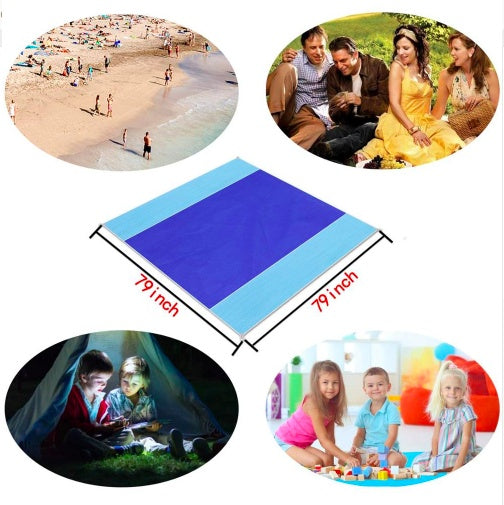 Sand Free Beach Mat, Sand Proof Mat is Easy to Clean and Dust Prevention