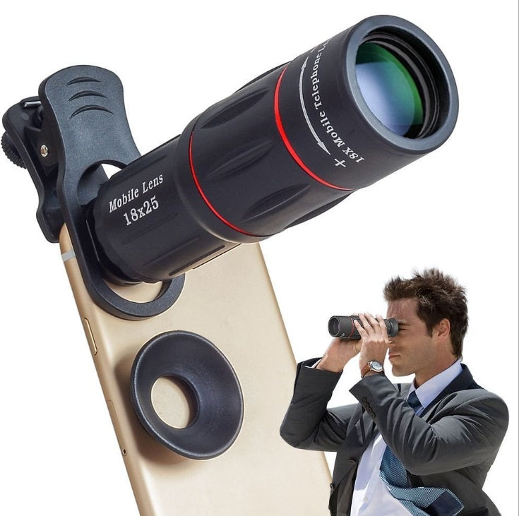 External 18 times mobile phone telephoto lens telescope intelligent focusing high-definition telephoto artifact 