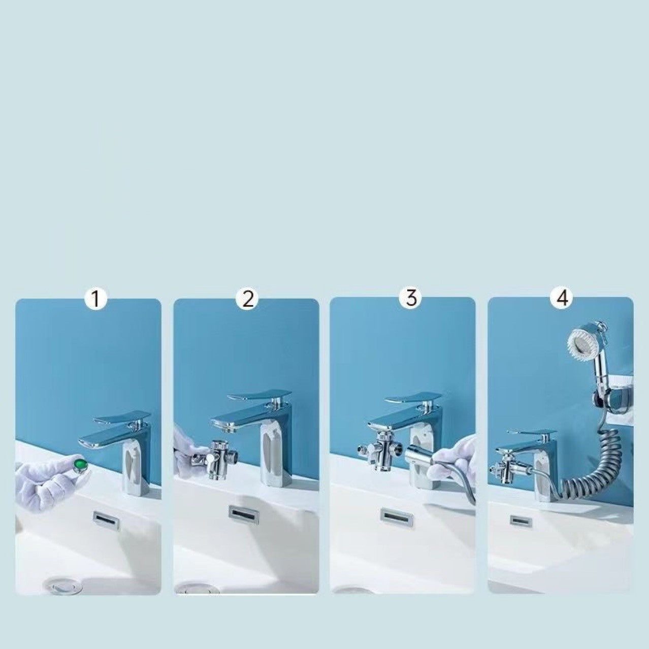 Multi-function Faucet Conversion Head Diverter Valve