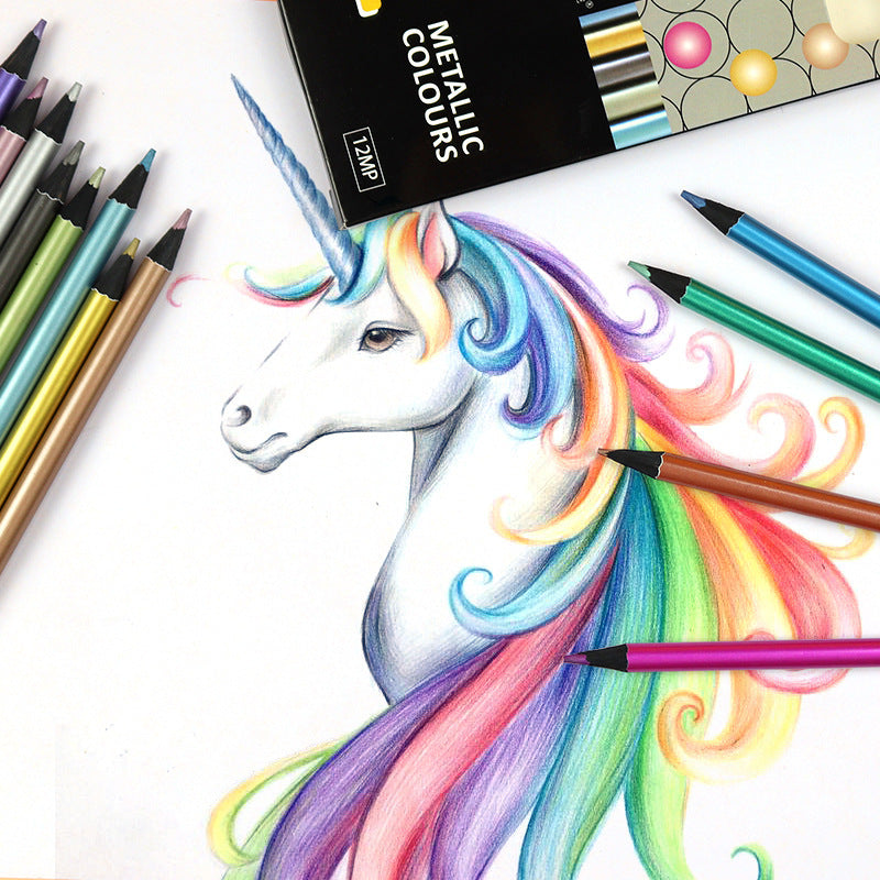 Metallic Colored Pencils 12-color set