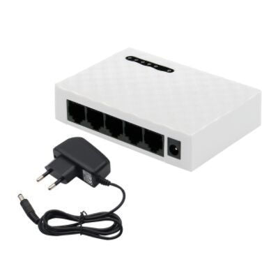 Gigabit Home Switching Ethernet Network Hub with 5 Ports Distributor