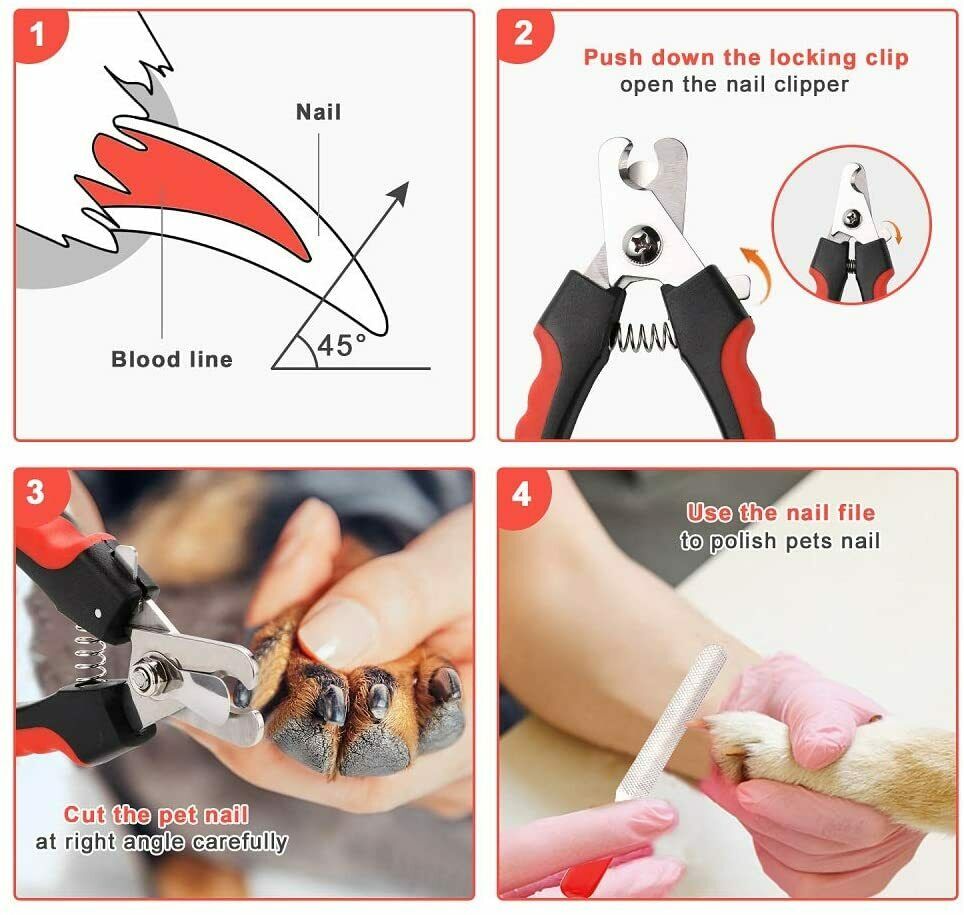 Claw clippers for dogs, claw cutter with safety protection