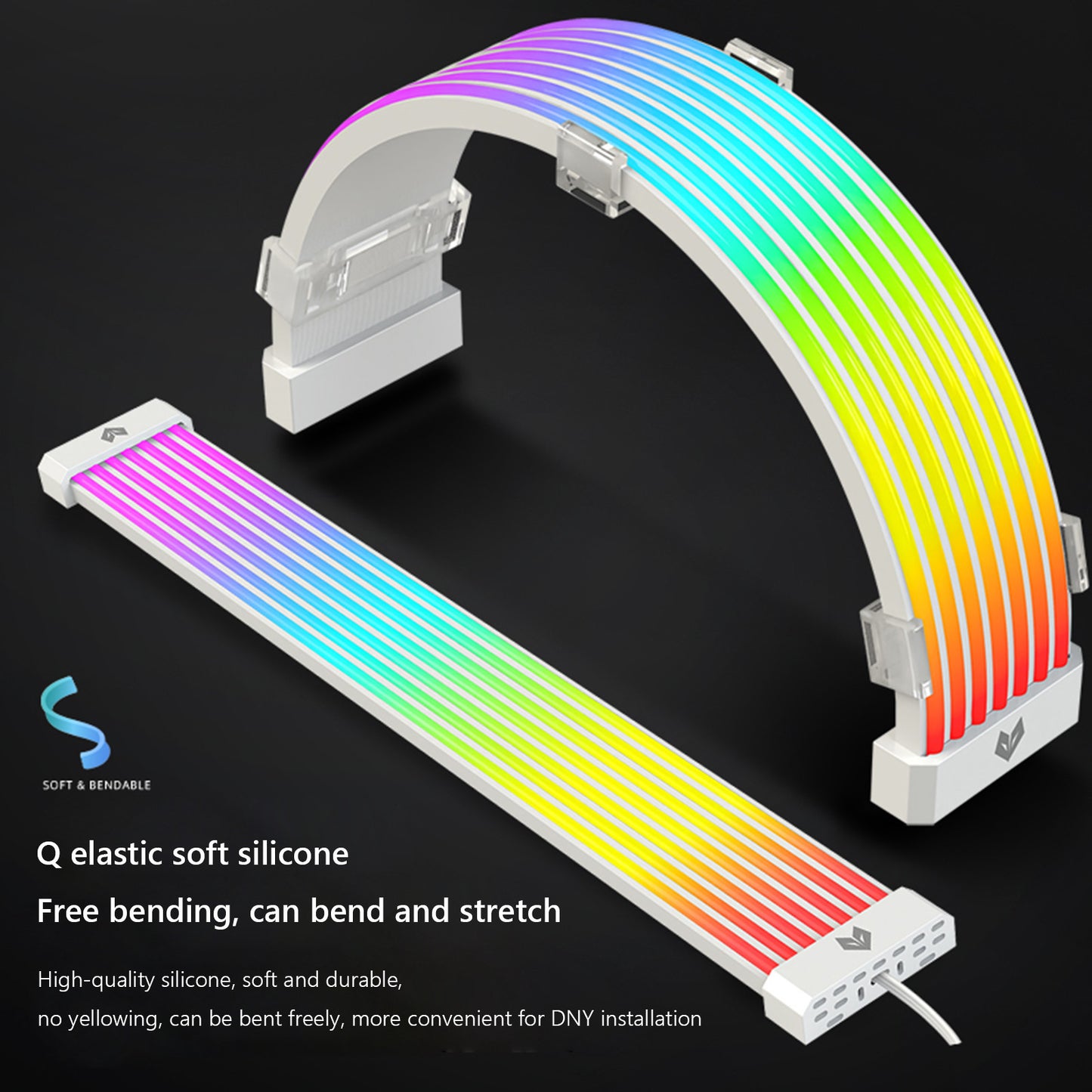 Computer Fan Light Emitting 24P 8P Neon Light Bar