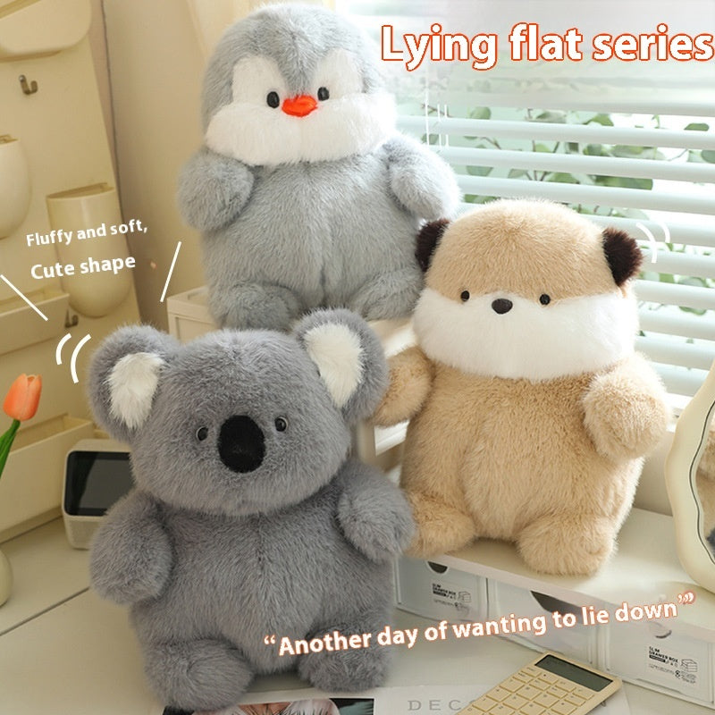 Lying Flat Series Chubby Pig Doll Plush Toy