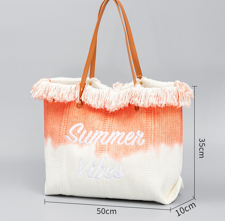 Bestickte Canvas Tasche Magnetische Tasche Unterarm Sommer