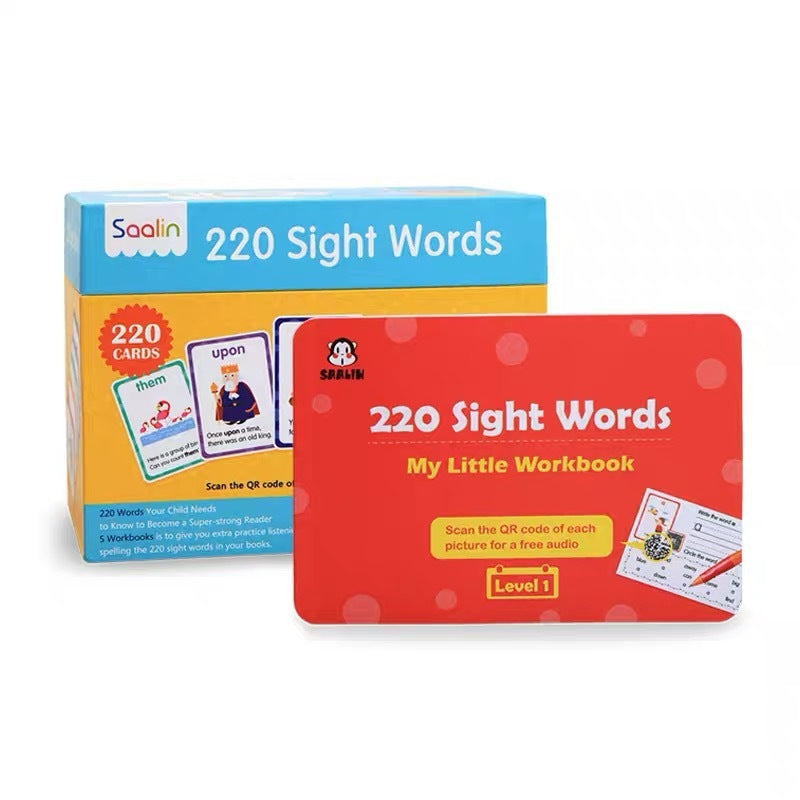 High-frequency word card for early childhood education