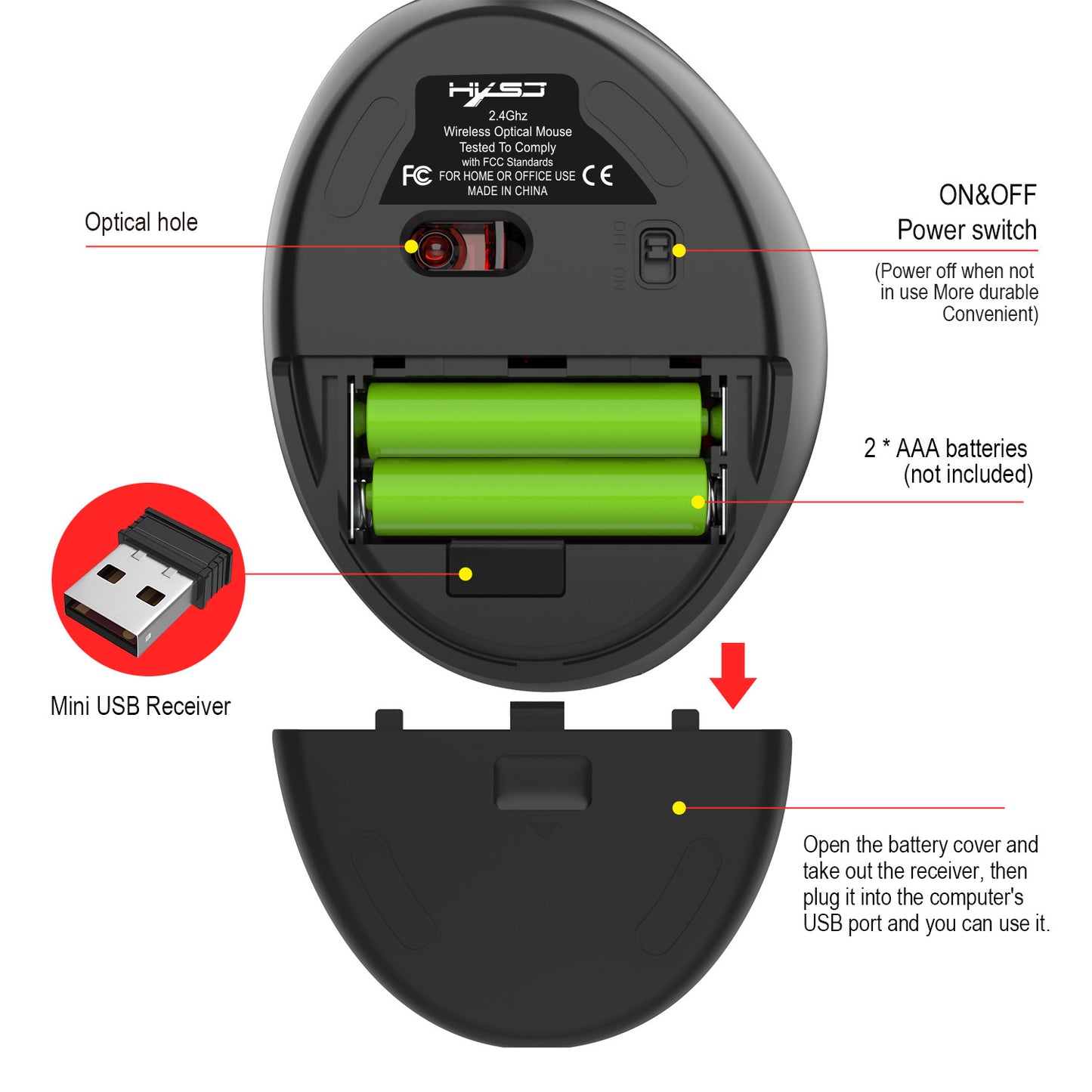 Wireless maus 2,4 G