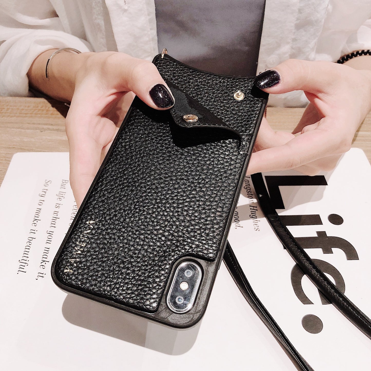 Strap cell phone case