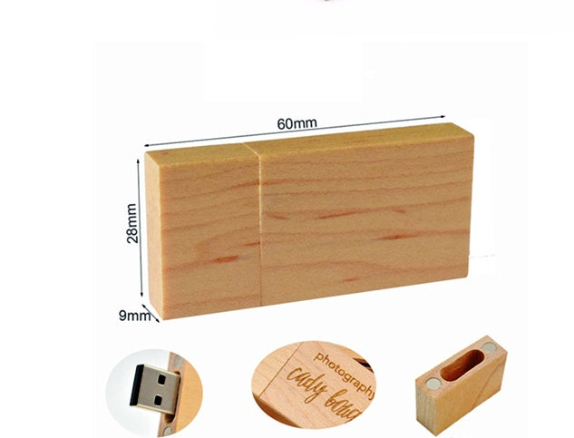 USB 3.0 wooden USB stick