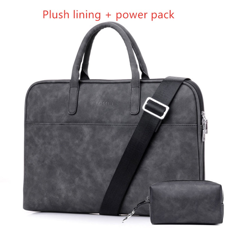 Faux Leder Laptoptasche für Frauen