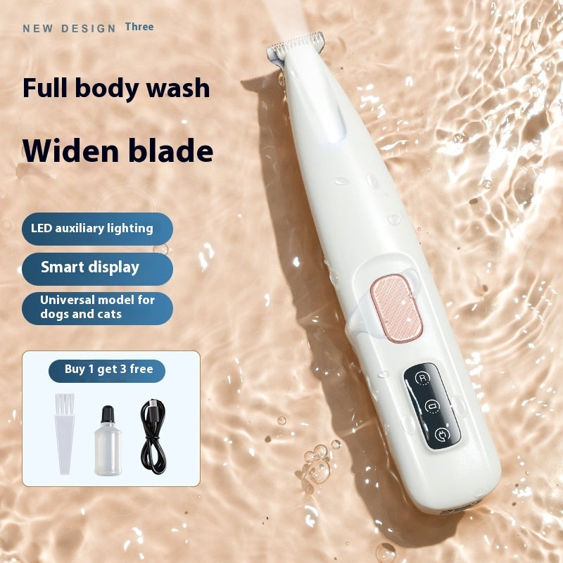 Pet Hair Clipper with LED LED Light, Fully Waterproof Pet Hair Clipper with LED Display, Dog Grooming Clipper