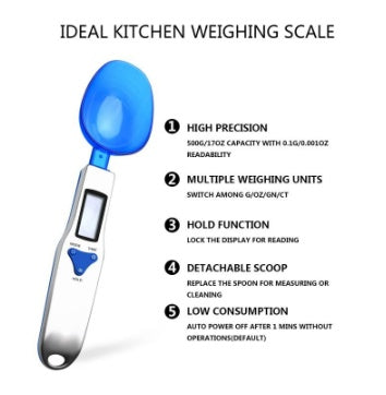 Stainless Steel Household Electronic Measuring Spoon Scale