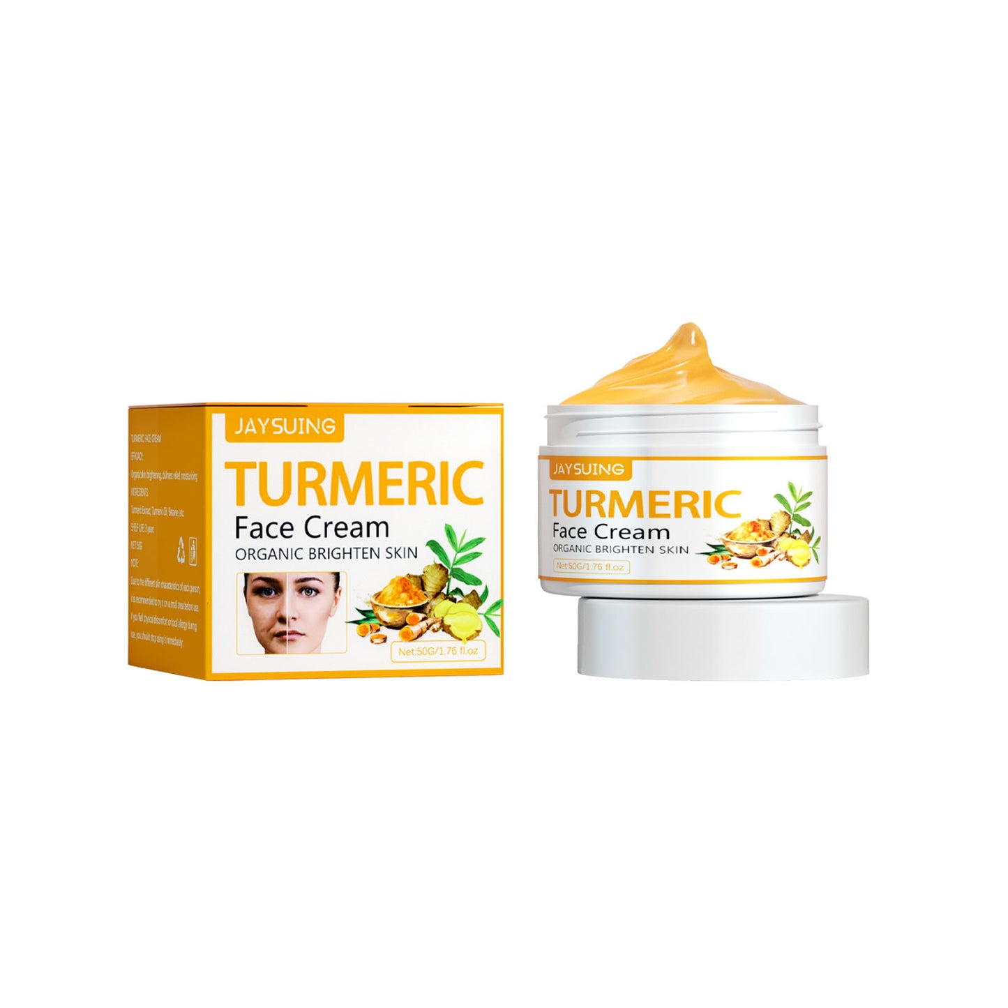 Turmeric Fade Wrinkles Firming Skin Beauty Cream