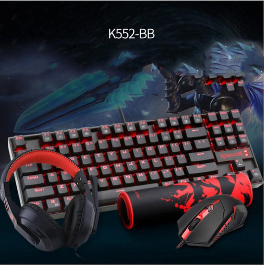 Red Dragon Gaming Mechanical Keyboard Set with many parts