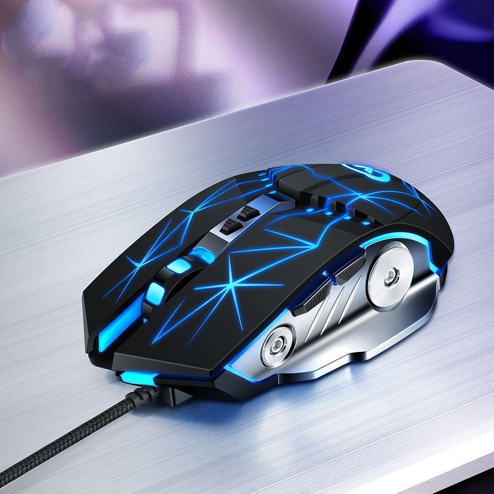 Optical gaming mouse with USB light