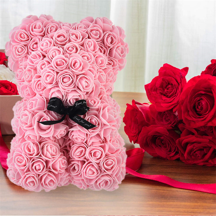 Rosenbär Ewige Blume Rose Teddybär PE Schaumbär 25cm Valentinstag