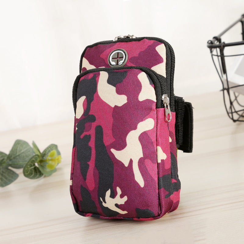 Lauf Sport Camouflage Handy Arm Wasser Abweisend Handgelenk Tasche