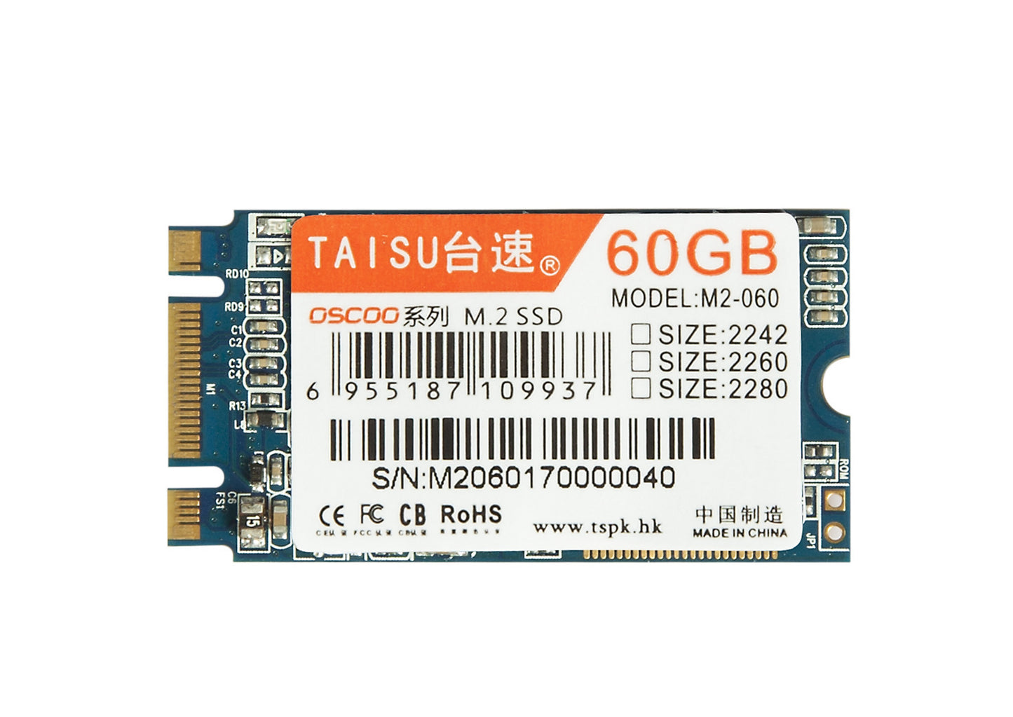 TAISU 60G120G240G M.2 NGFF 2242/2260/2280 SSD Hard Drive