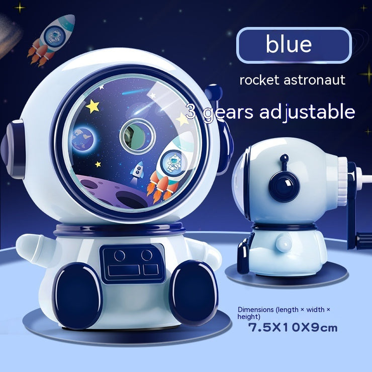 Bleistiftspitzer mit Cartoon-Astronauten-Motiv für Kinder