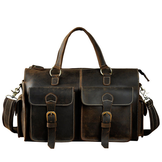 Crazy Horse Cowhide Travel Bag