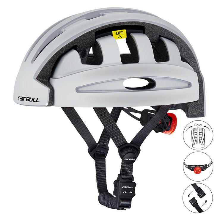 Folding cycling helmet